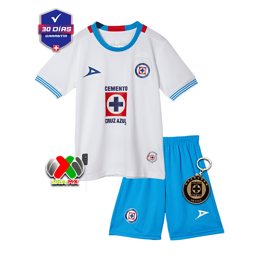 Kit infantil Cruz Azul Visitante 2024/2025 